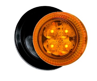 3040EA - FARO 4 LED AMBAR - 12/24V
